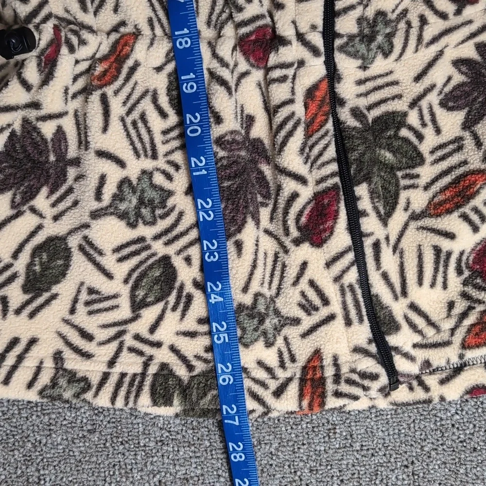 Vintage 1997 The North Face Fall Leaves Fleece Vest Size Large Cinchable 🍂 - Picture 10 of 10